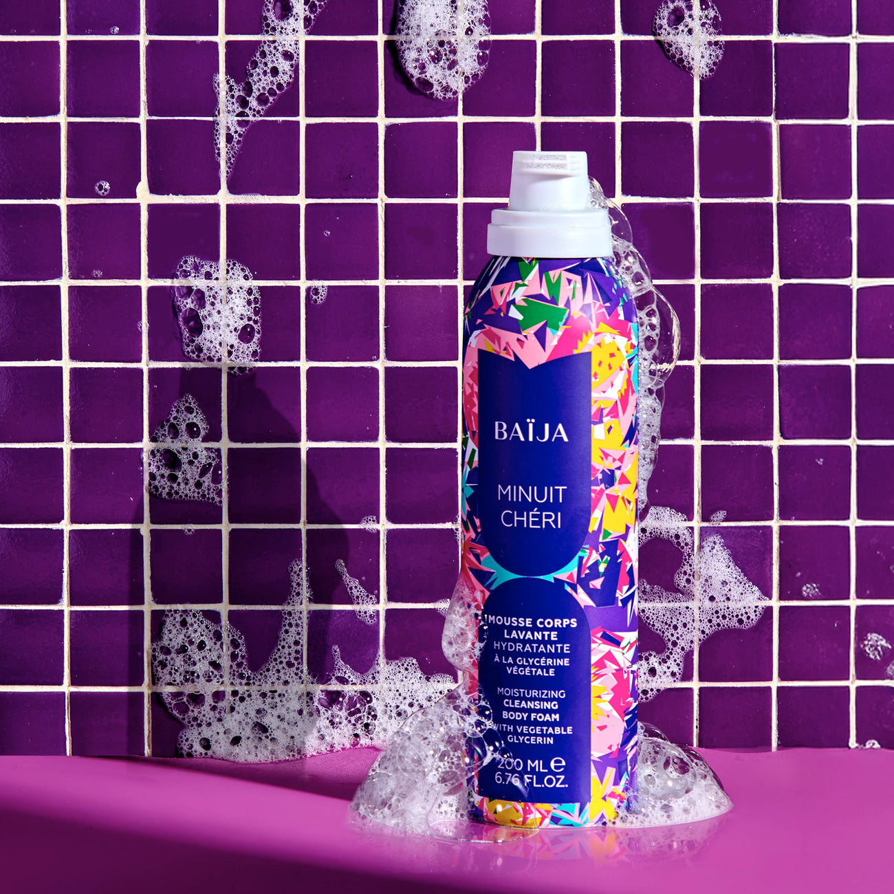 Mousse de douche hydratante 200ml - Minuit chéri