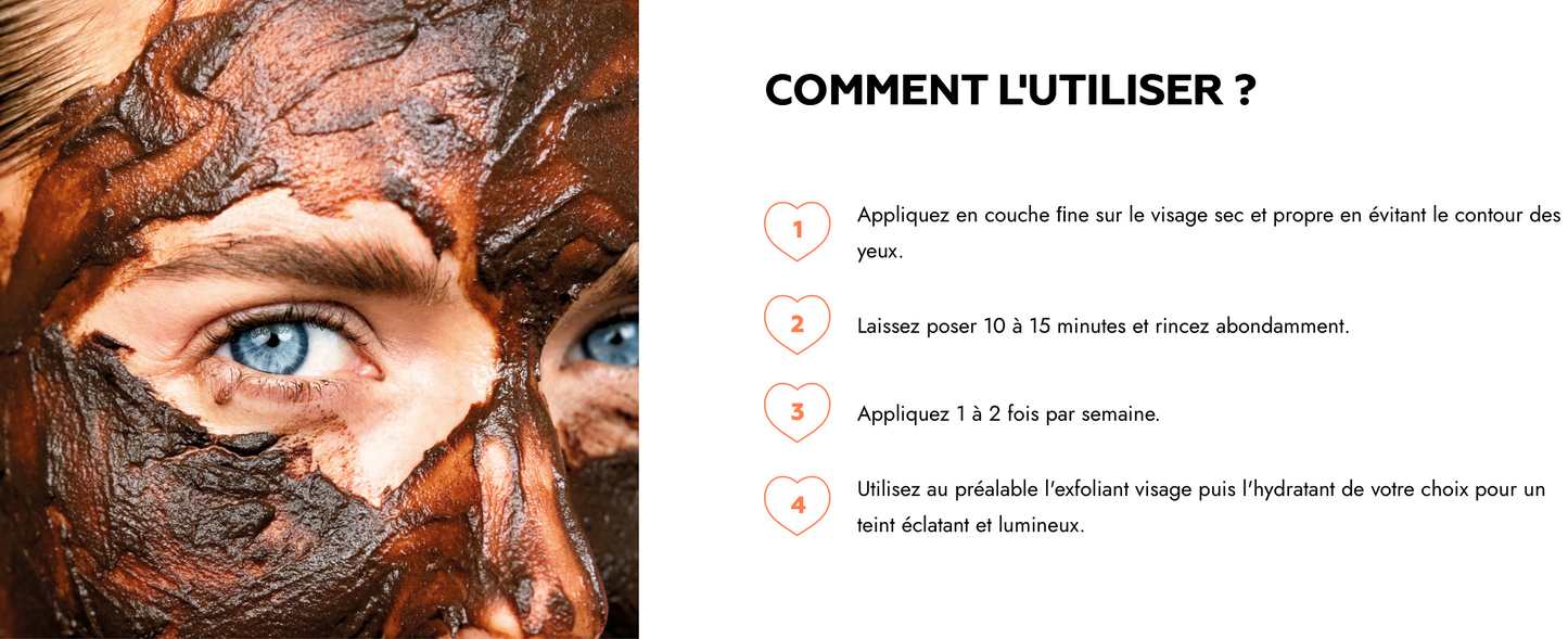 Masque visage CHOCOLAT & CAFÉ - 50ml